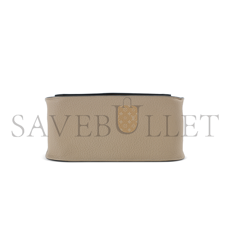 HERMÈS A GRIS TOURTERELLE CLÉMENCE LEATHER JYPSIÈRE 28 WITH PALLADIUM HARDWARE (28*22*12cm) 